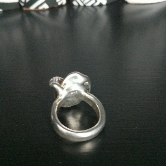 STERLING SILVER Sculpted Rosebud Ring Israel - Picture 8 of 8